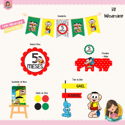 Kit Mesversário Turma da Mônica