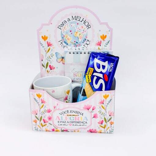 Kit Caixa Envelope com Caneca Dia dos Professores
