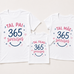 Kit Camisetas Personalizadas Família