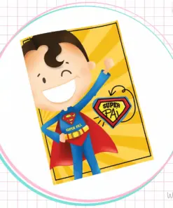 Imagem de álbum de figurinhas para o dia dos pais