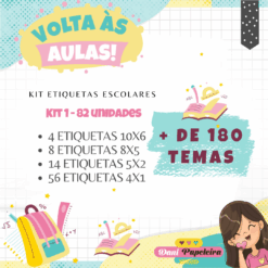 Kit Etiquetas Escolares Volta às Aulas