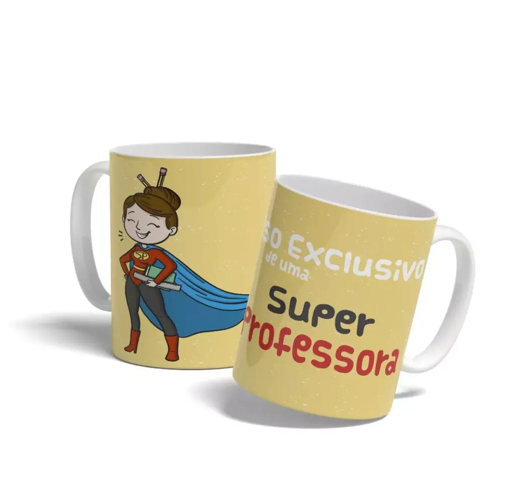 Caneca super professora é uma dica de presente para o dia dos professores