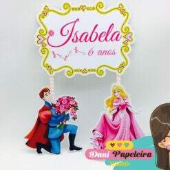 Topo de Bolo Bela Adormecida