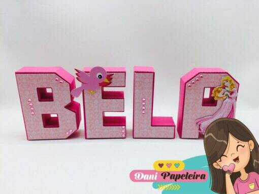 Letras 3d Bela Adormecida - Imagem 4