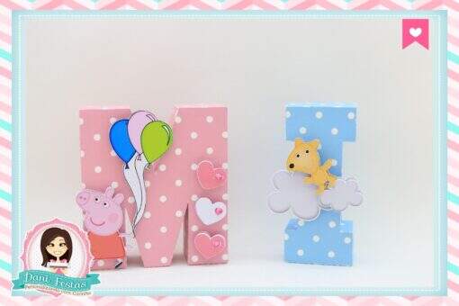 Letras 3d Peppa Pig - Imagem 4