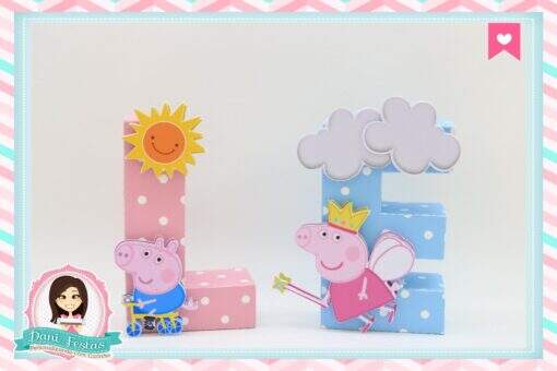 Letras 3d Peppa Pig - Imagem 5