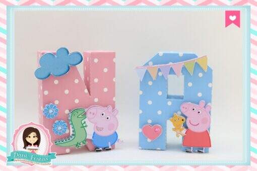 Letras 3d Peppa Pig - Imagem 6