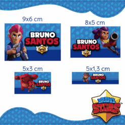 Kit Etiquetas Escolares Brawl Stars