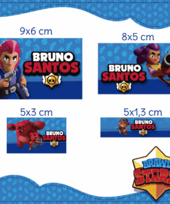 Kit Etiquetas Escolares Brawl Stars
