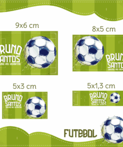 Kit Etiquetas Escolares Futebol
