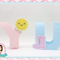 Alternative view of Letras 2d Chuva de Amor