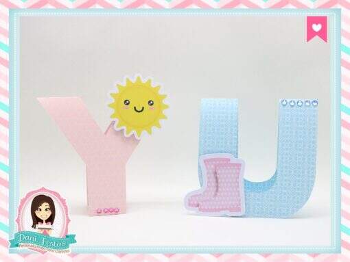 Letras 2d Chuva de Amor - Imagem 2