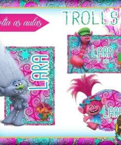 Kit Etiquetas Trolls