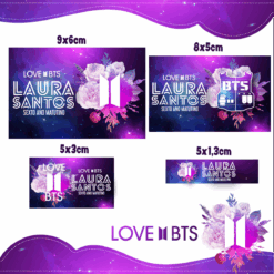 Kit Etiquetas Escolares Bts