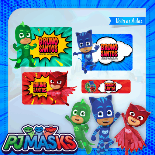 Kit Etiquetas PJ Masks