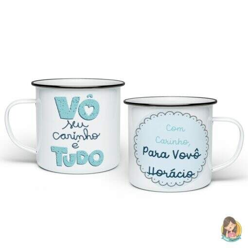 Caneca Esmaltada Dia dos Avós