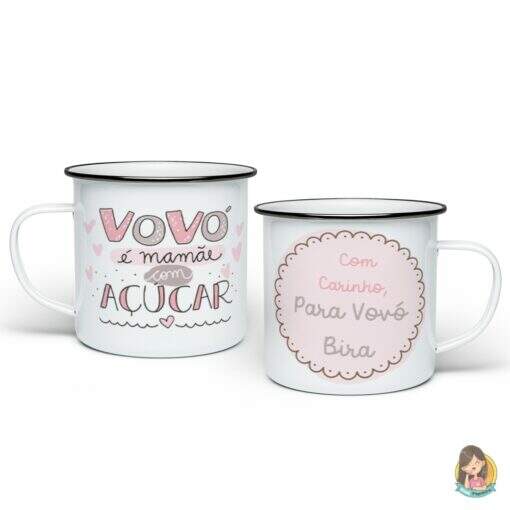 Caneca Esmaltada Dia dos Avós