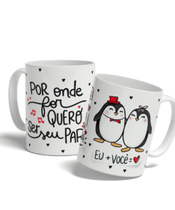 Caneca Por Onde For Quero Ser Seu Par