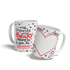 Caneca Me Empresta Um Beijo