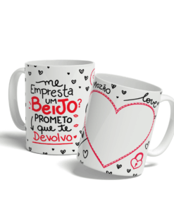 Caneca Me Empresta Um Beijo