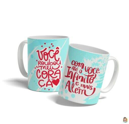 Caneca Você Roubou Meu Coração