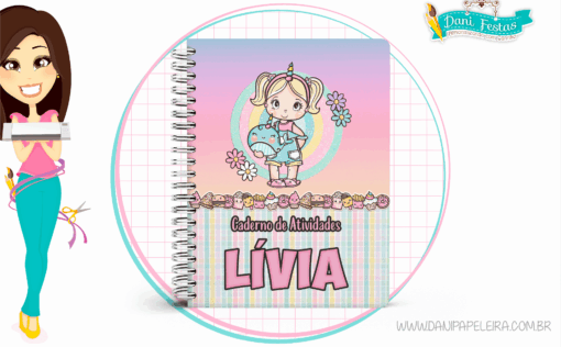 Caderno de Atividades Infantil Menina