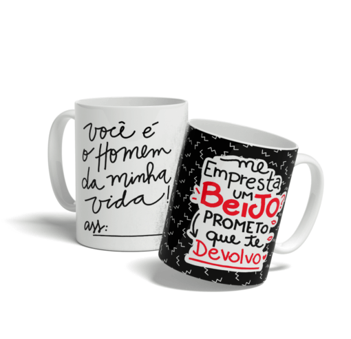 Caneca Me Empresta Um Beijo