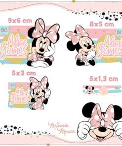 Kit Etiquetas Minnie Rosa