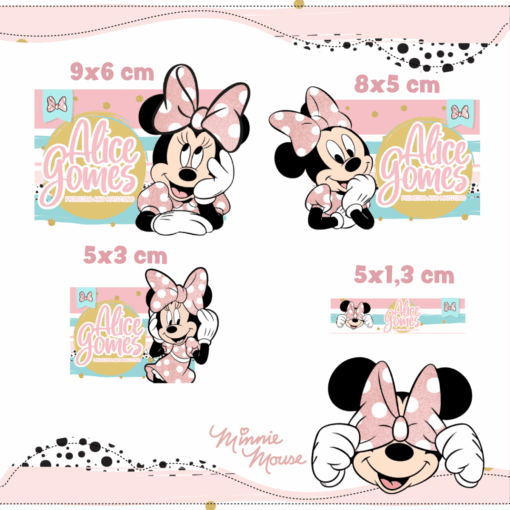 Kit Etiquetas Minnie Rosa