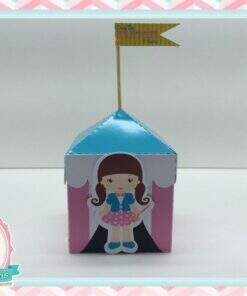 Caixa Tenda Circo Rosa