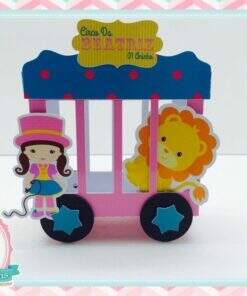 Caixa Jaula Circo Rosa