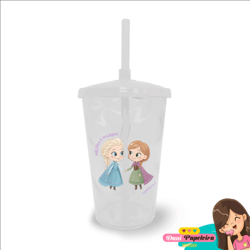 Copo Twister Personalizado Frozen