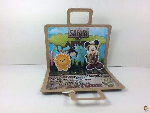 Convite - Safari do Mickey - Imagem 2