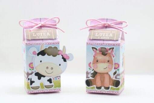 Caixa Milk Fazendinha Rosa
