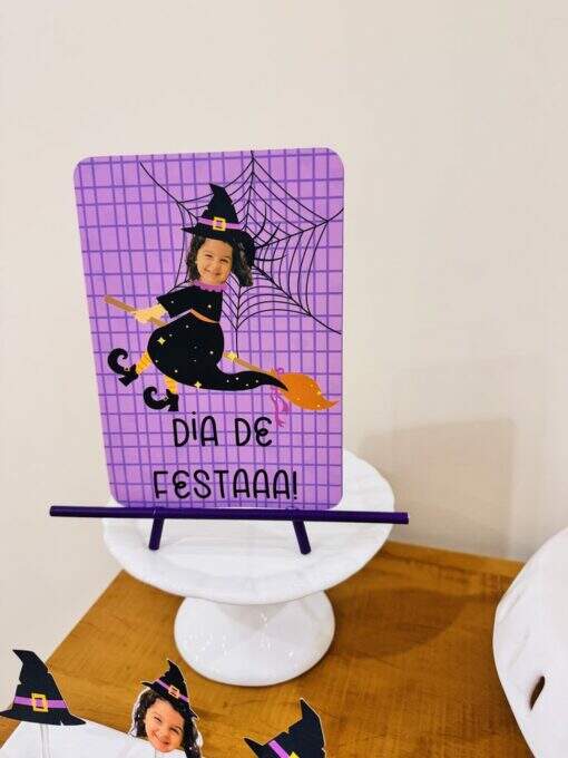 Kit Festa Na Caixa Bruxinha ou Halloween - Imagem 16