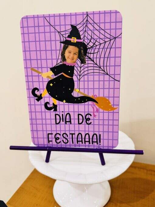 Kit Festa Na Caixa Bruxinha ou Halloween - Imagem 9