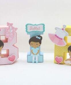 Letras 3d Bailarina