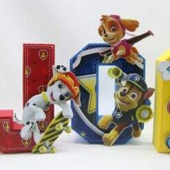 Alternative view of Letras 3d Patrulha Canina