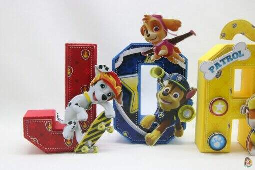 Letras 3d Patrulha Canina - Imagem 2