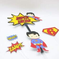 Topo de Bolo Superman