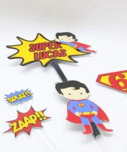 Topo de Bolo Superman
