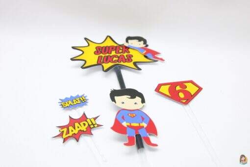Topo de Bolo Superman - Imagem 2