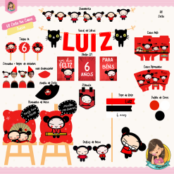 Kit Festa na Caixa Pucca