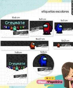 Kit Etiquetas Escolares Among US