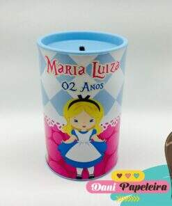 Cofrinho Alice no País das Maravilhas