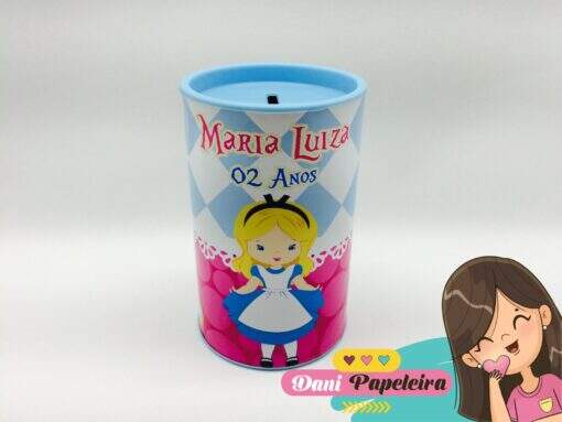 Cofrinho Alice no País das Maravilhas