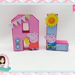Letras 3d Peppa Pig