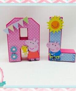 Letras 3d Peppa Pig