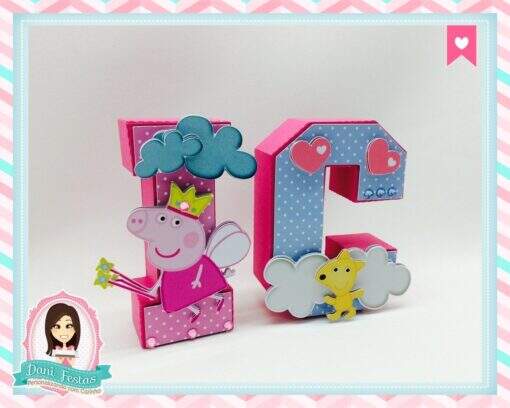 Letras 3d Peppa Pig - Imagem 2