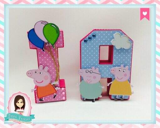 Letras 3d Peppa Pig - Imagem 3